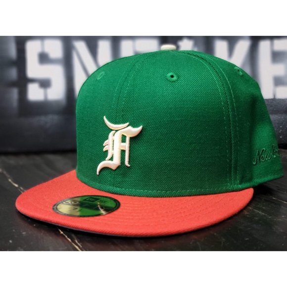 New Era Other - New Era 5950 FOG Fear of God Miami Green/Orange Fitted Hat Men 7 1/2